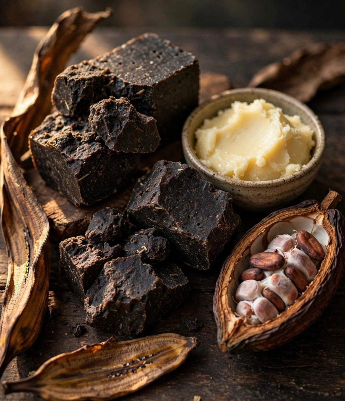 Ingredients for black soup 